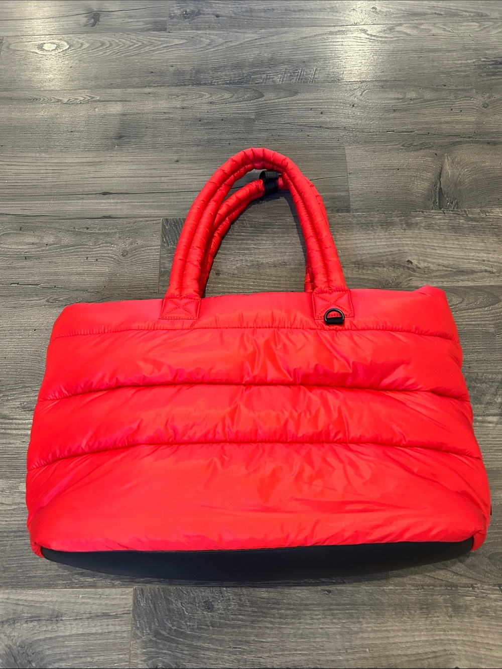 The Super Puff Tote Bag  Red - Lightweight Women's Handbag
